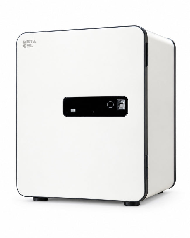 METACEL Fire Resistant Safe MC-040PR - IVORY - Digital Lock / Fingerprint Sensor